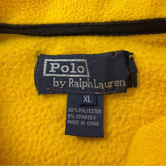 Polo Sport Ralph Lauren Men's Size XL 1/4 Zip Pullover Yellow Gray - Picture 2 of 15